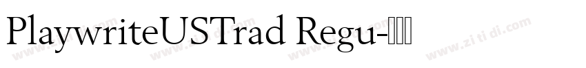 PlaywriteUSTrad Regu字体转换